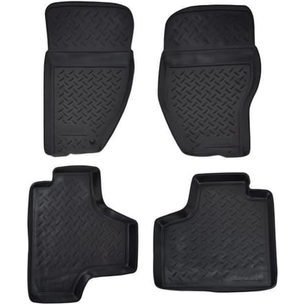 NORM Liners | TPE Rubberen Vloermatten Alle Seizoenen Voor Dodge Nitro 2007-2011 zwart