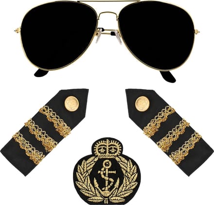 Boland - Set Kapitein - Volwassenen - Unisex - Kapitein - Maritiem