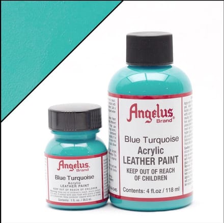 Angelus leerverf Blauw Turqoise 118ml/4oz