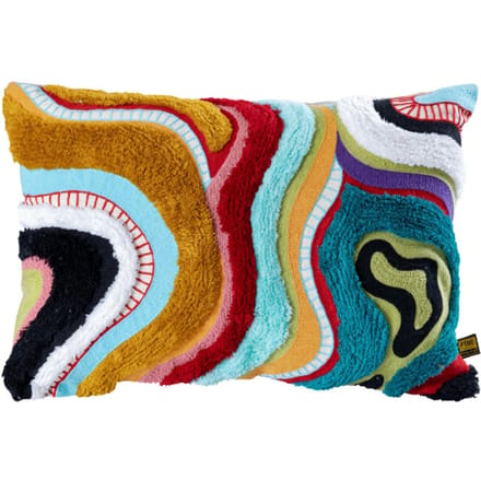 PTMD - Sierkussen Courtneay - Blauw - 60x4x40cm