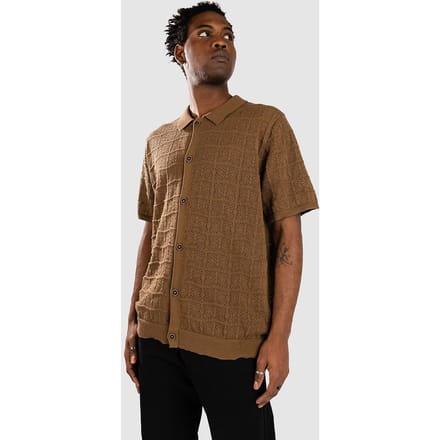 Anerkjendt Aksamuel Cardigan Knit Shirt bruin