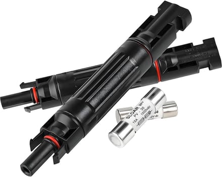Zonnepaneel Connector - Snaarconnector Inline - Energie Systeem - IP67 Waterdicht - 30A - Zwart