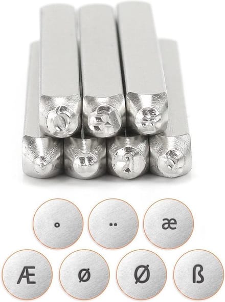 Slagstempelset Tekens | hoogte 6mm