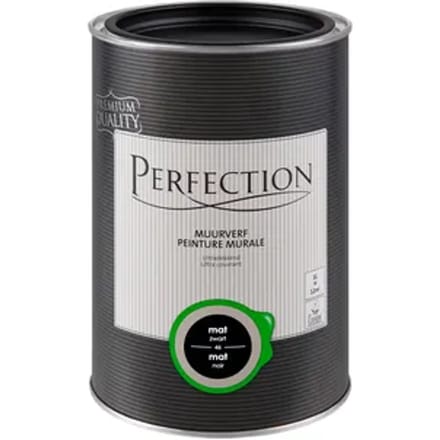 Perfection Ultradekkend Muurverf - Mat - Zwart - 1l