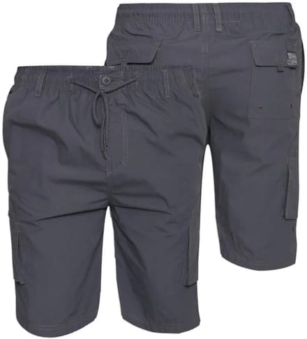 DUKE 555 NICK KORTE CARGO BROEK BLAUW/GRIJS MAAT 2XL