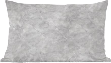 Sierkussens - Kussentjes Woonkamer - 60x40 cm - Grijs - Marmer - Mat