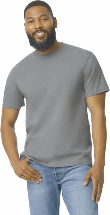 Gildan Heren-T-shirt Softstyle Midweight GI65000 - Charcoal - S