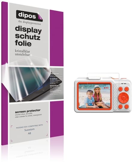 dipos – 4x Beschermfolie geschikt voor Suoxiom A8 | Krasbestendige & heldere Screenprotector Ultra-Thin
