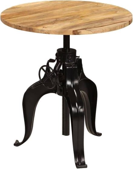 Houten Bartafel - Eetkamertafel - Keuken Inrichting - Hoogte Verstelbaar - 75x(76-110) cm - Natuurlijk
