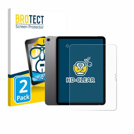 BROTECT - Screenprotector voor Apple iPad Air 11" M3 2025 (Voor+Camera) - Folie Beschermfolie transparant 2 Stuks