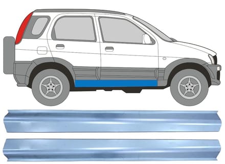 Reparatie dorpel voor Daihatsu Terios 1997-2005 / Links + Rechts / Set