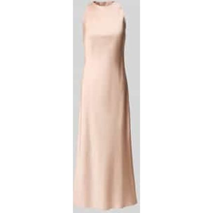 Midi-jurk van viscosemix met ronde hals, model 'ceri'