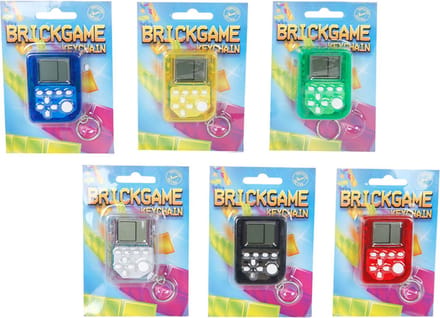 Mini Brickgame spel sleutelhanger retro spelcomputer met 26 spellen.
