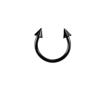 Cabantis Piercing met studs - Piercing - Neusring - Lipring - Sieraden - Zwart