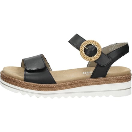 Remonte -Dames - zwart - sandalen - maat 36