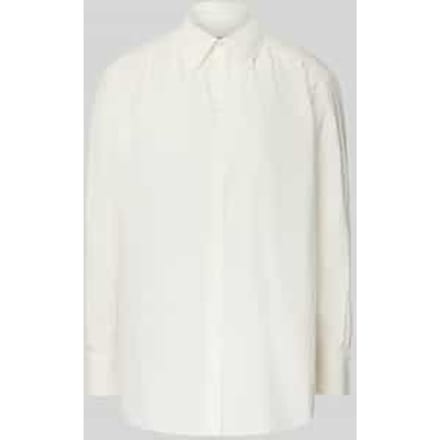 Relaxed fit blouse met kentkraag, model 'Belegant'