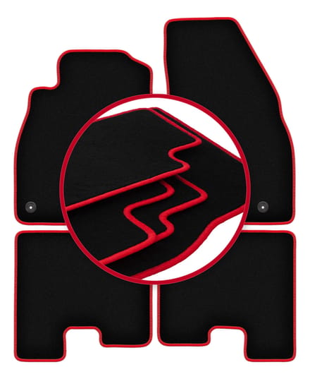 CARLUX-RED automatten voor: Opel Adam hatchback (2012-)