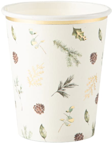 ARTYFETES - 8 betoverde bos bekers 255 ml van karton