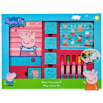 Undercover Peppa Pig Mega stempel- en kleurset knutselplezier.