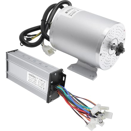 Elektrische Motor 48V 2000W Borstelloze Motor Controller Achteruit Draai Gashendel Schakelpakket gray