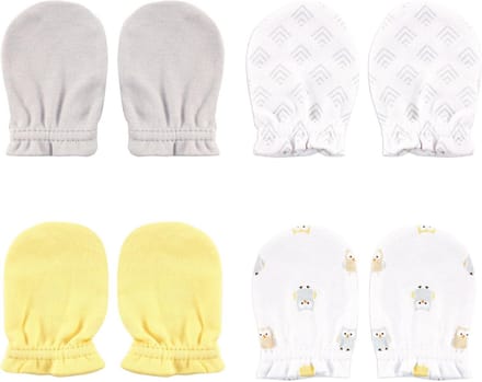 Luvable Friends Ladies Scratch Mittens, owl, One Size