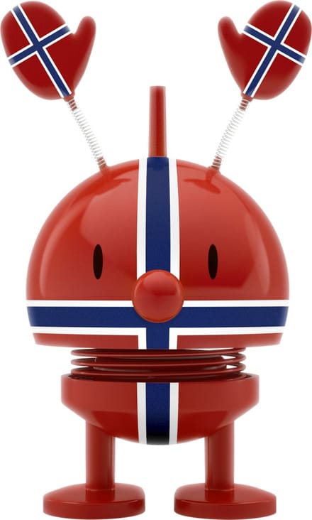 Hoptimist Roligan Norway 6,7 x 5,9 x 9,5 cm S Red
