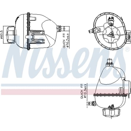 Expansievat, koelvloeistof NISSENS 996317