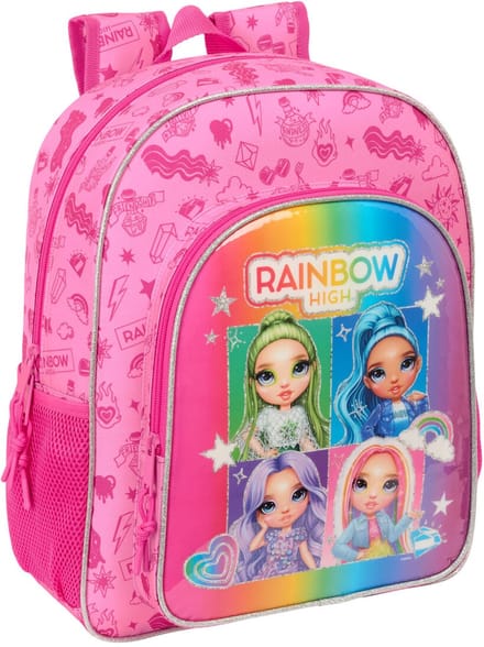 Schoolrugzak Rainbow High Shine Multicolour 32 x 38 x 12 cm