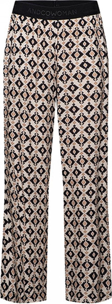 &Co Women broek Annet Kelim - Biscuit