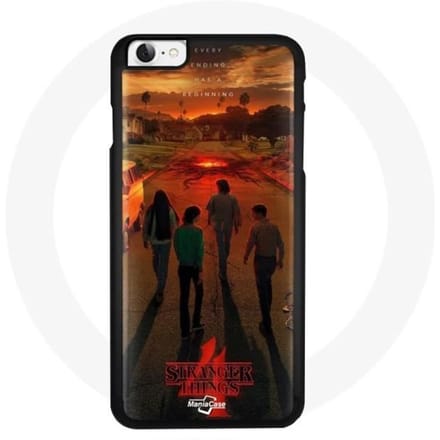 Coque pour Iphone SE Stranger Things Saison 4 Affiche Art Equipages de la Nouvelle Théorie
