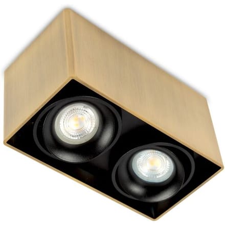 KS Verlichting Bjorn 2 Opbouwspot Messing