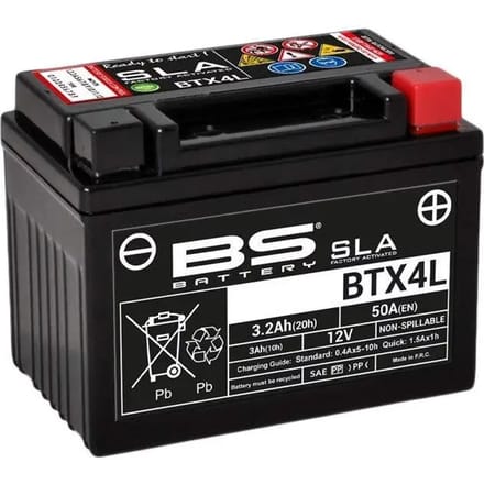 Motorfiets accu BS Battery SLA BTZ5S / BTX4L+ - C (10H-R) - C (20H-R)