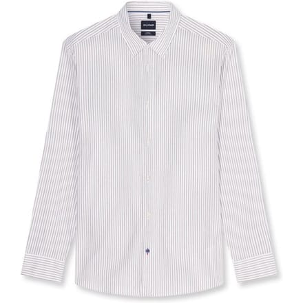 OLYMP Casual Overhemd, Regular Fit, Kent, Bordeauxrood