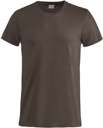 Basic-T bodyfit T-shirt 145 gr/m2 dark mocca m