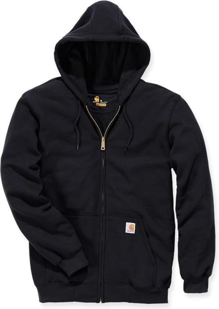 Carhartt K122 Midweight Zip-Front Hooded Sweatshirt - Original Fit - Black - S