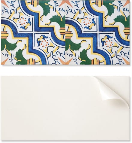 Zelfklevend decoratief element van vinyl voor thuis, 120x60 cm, tegels met patroon.