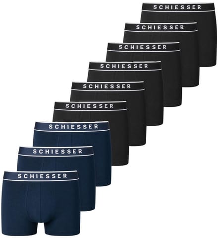 Schiesser Heren retro short / pant 9 pack 95/5 Organic Cotton