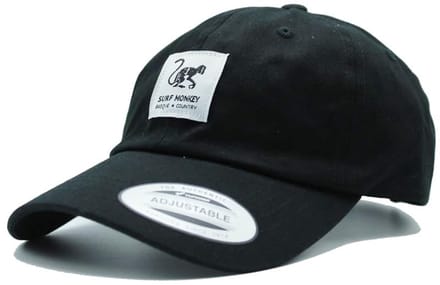 Surf Monkey - Klassieke baseballpet - Katoen - Eén maat - Zwart