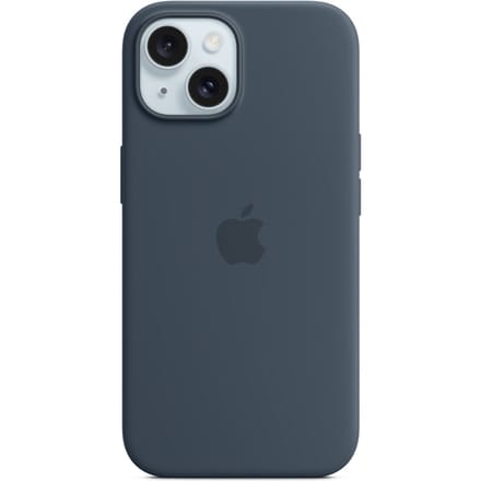 Apple Siliconenhoesje met MagSafe geschikt voor iPhone 15 - Storm Blue