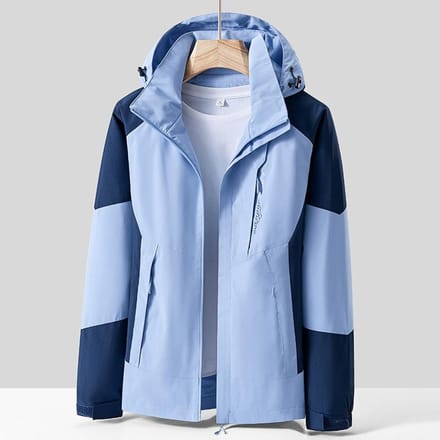 Dames Lente en Herfst Dunne Bergbeklimjas Effen Kleur 3XL gray
