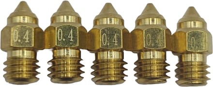 Creality 0.4MM Nozzle (0,4 mm / 5 stuks)