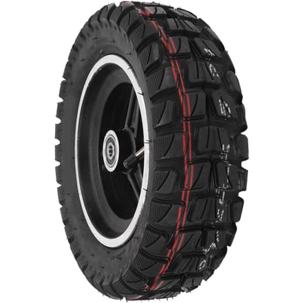 Pneu 6,5 pouces avec jante 90 65‑6,5 Traction accrue Performances stables Remplacement de roue pour mini-moto black