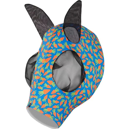Horze elastisch pull-on vliegenmasker, Orange (Carrots), Vollblut