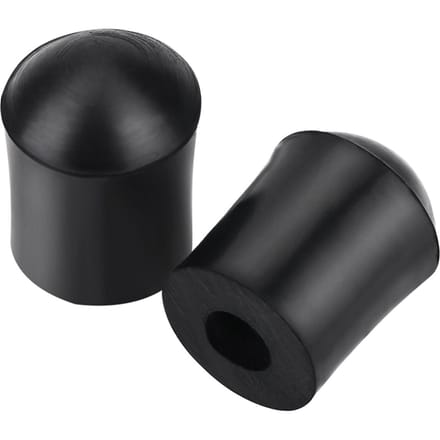 2 stuks Contrabas Staartpin Rubberen Tip Stopper Zwarte Beschermer Eindkap Accessoire black
