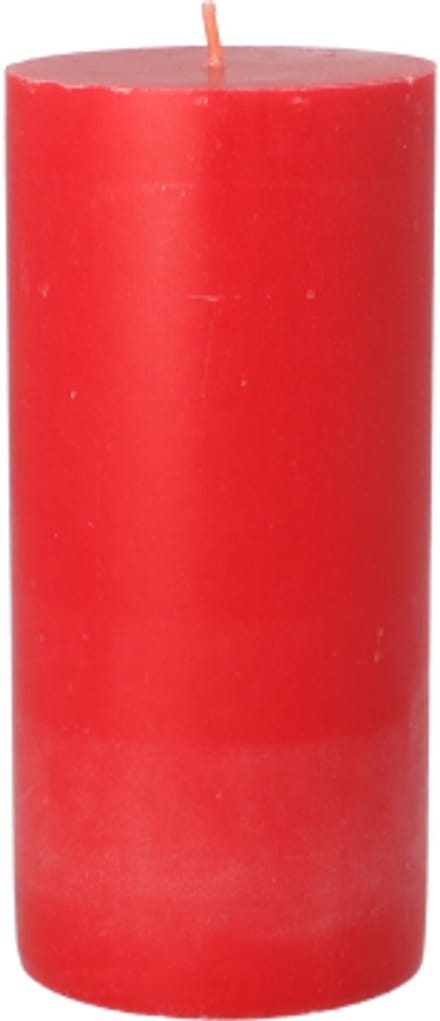 12x Stompkaars Ø 70 mm · 150 mm rood van 100% stearine volledig gekleurd