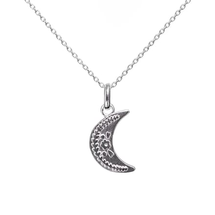 vanPauline - Ketting - Zilveren maan