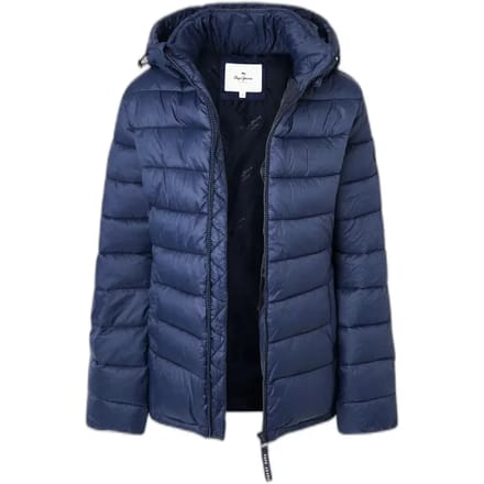 Pepe Jeans Maddie Short Pufferjack Blauw S Vrouw