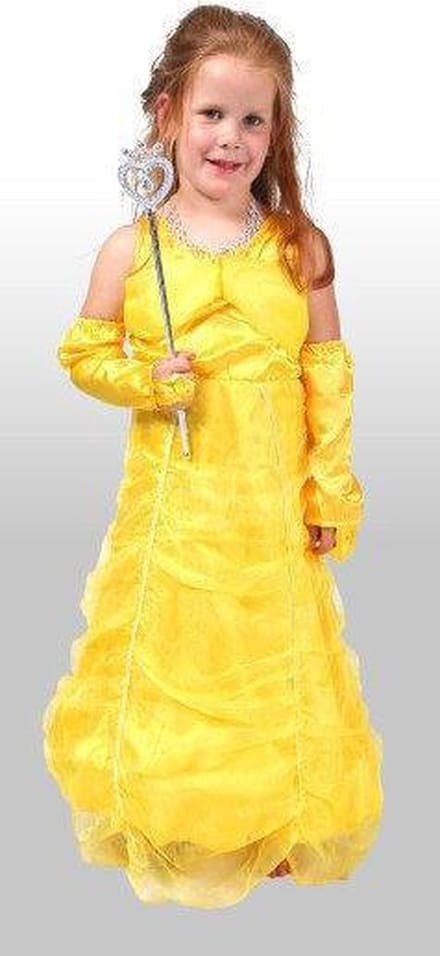 Prinses Irene gele jurk Maat 140 - 152