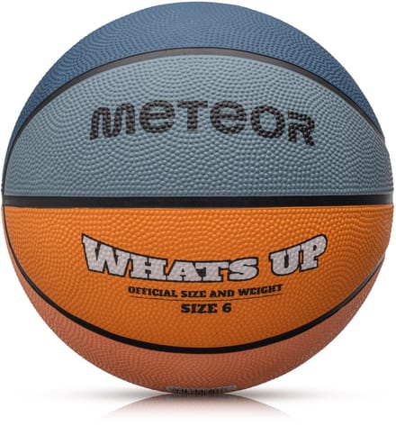 Meteor What's up 6 - Basketbal - Maat: 6, Kleur: Zee groen/Oranje