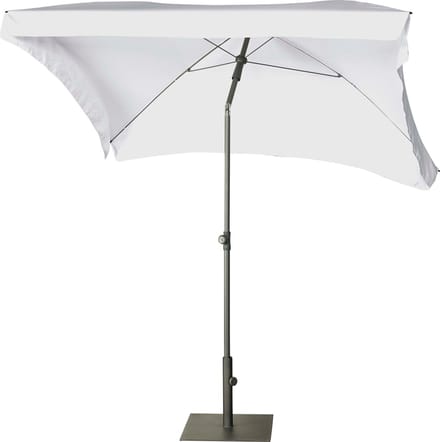 Aruba - 200x130cm - Wit - Volant - Kantelbaar - Verstelbare hoogte - Push-up systeem